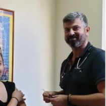 Φωτογραφία από τον αντιγριπικό εμβολιασμό των εργαζομένων του Κέντρου Παιδιού και Εφήβου το 2019